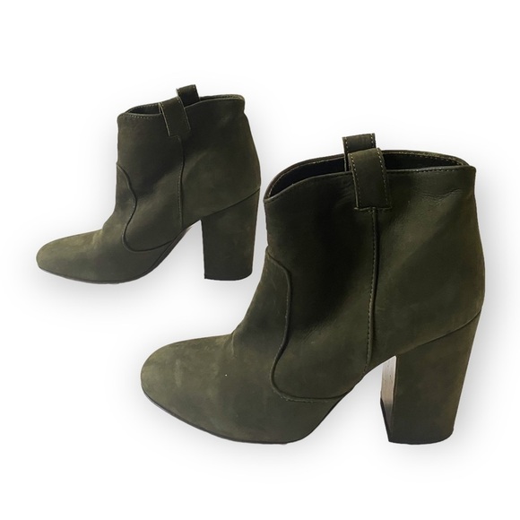 LAURENCE DACADE Pete Ankle Boots, Olive‎ Green Nubuck, Size 37.5 - Picture 1 of 12
